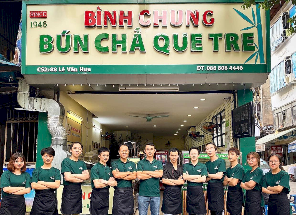 Bun Cha Que Tre Binh Chung has three locations available for diners